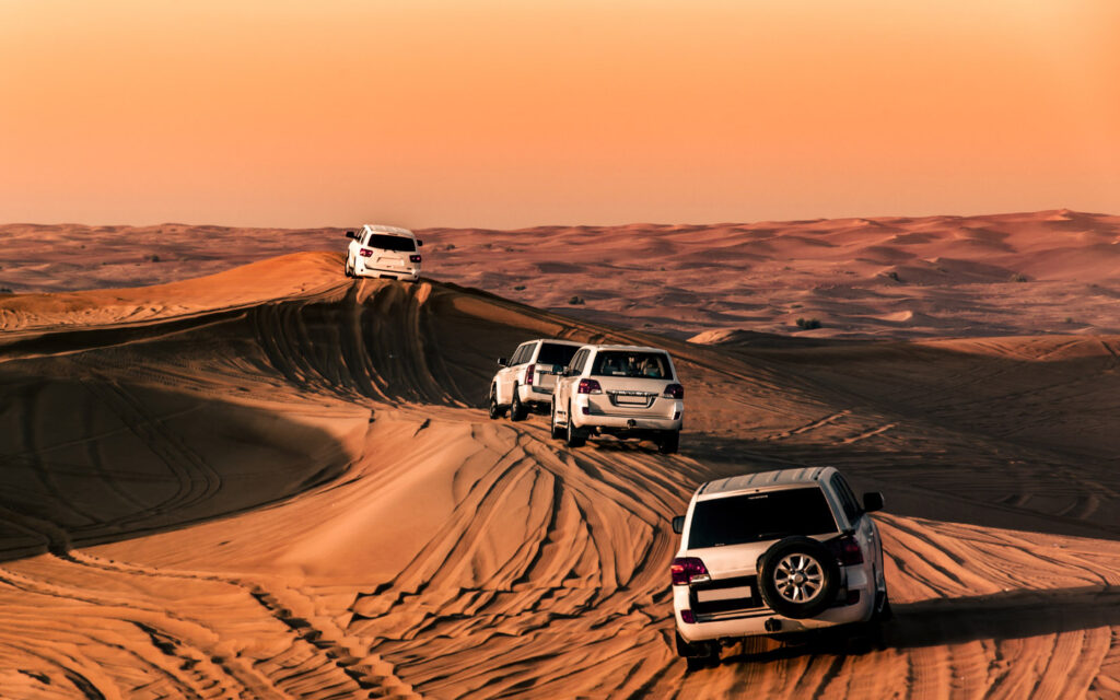 Dune Bashing in Overnight Desert Safari